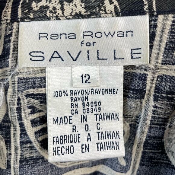 Rena Rowen for Saville Button Down Shirt Size 12 EUC - Picture 7 of 7